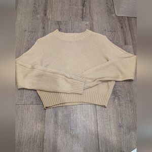 H&M Beige Crew Neck Sweater